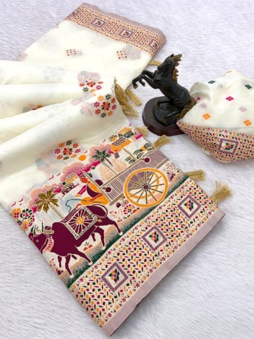 Premium pashmina saree