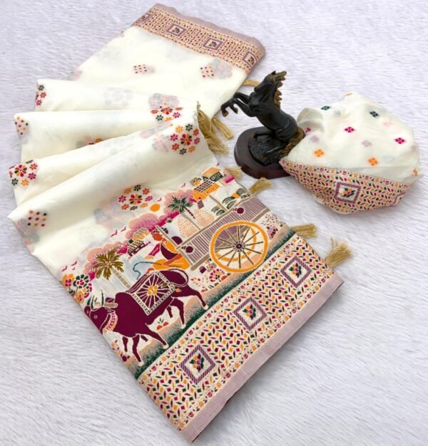 Premium pashmina saree