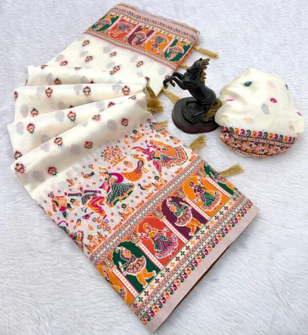 Premium pashmina saree