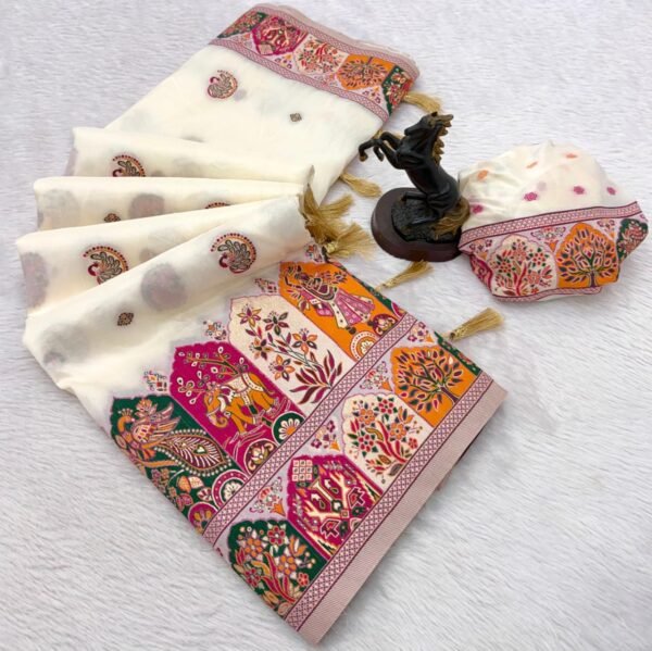 Premium pashmina saree