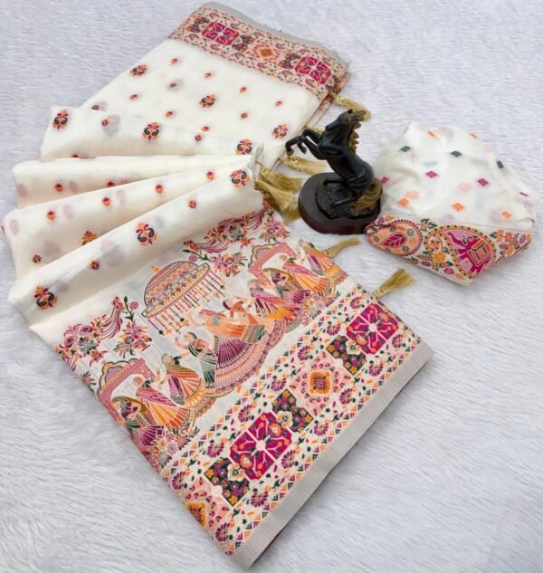 Premium pashmina saree