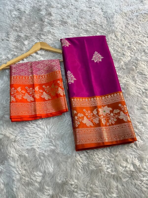SOFT KATAN SILK BANARASI SAREE